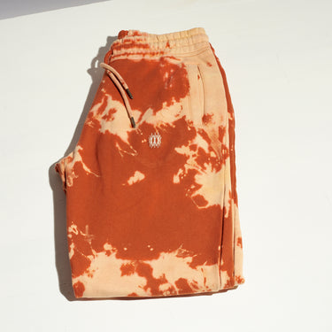 dark orange bleach tie-dye classy jumper sweatpants joggers