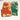 green and dark orange bleach tie-dye classy sweatpants joggers