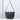 black leather purse with medium strap made by hand in portland maine