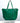 Large green turquoise purse with short and long strap made by hand in portland maine with leather