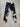 Denim Pants - Black & Bleach
