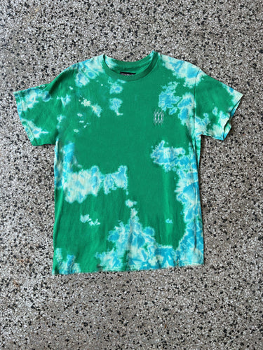 T-Shirt - Green & Bleach White Logo